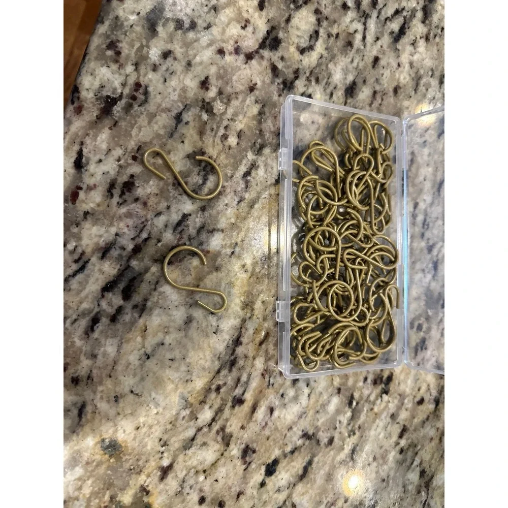 Sratte 120 Pcs Mini S Hook for Hanging 1 Inch Metal Hanging Hooks S‎ Shaped Iron